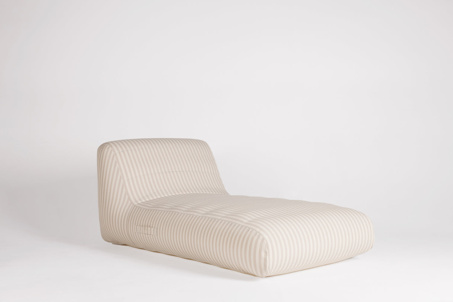 Pool Chaise Ivory/Flax Stripe